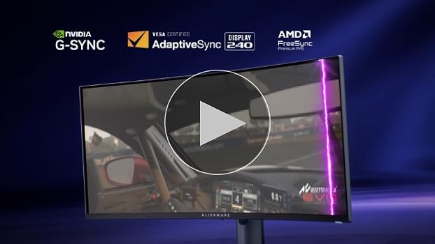 Alienware 34 Gaming Monitor - AW3425DW, WQHD , 21:9 1800R Curved